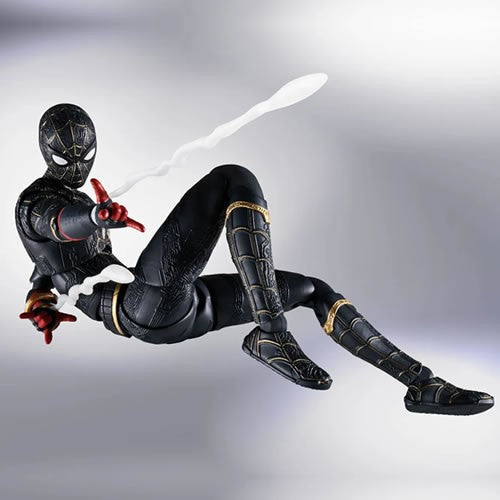 S.H.Figuarts Figures - Marvel - Spider-Man: No Way Home - Spider-Man Black & Gold Suit Special Set - Tamashii Nations