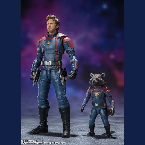 S.H.Figuarts Figures - Marvel - Guardians Of The Galaxy: Volume 3 - Star Lord & Rocket Raccoon - Tamashii Nations