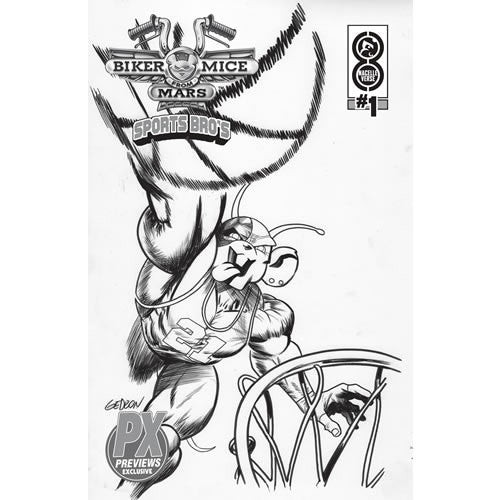 Biker Mice From Mars - Sports Bros - Vinnie B&W (Exclusive) - The Nacelle Company