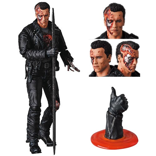 Figuras de acción Miracle (MAFEX) - Terminator 2 - T-800 (versión dañada)