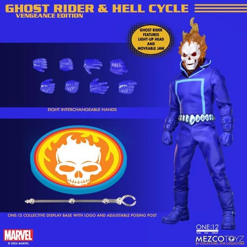 One:12 Collective Figures - Marvel - Ghost Rider And Hell Cycle (Vengeance Edition) Exclusive