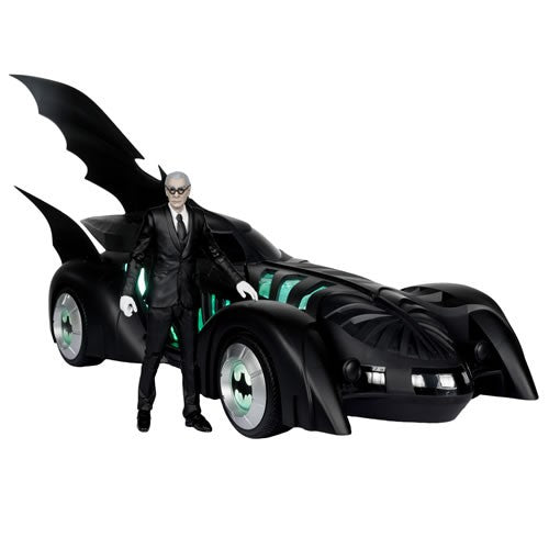 Batman Forever - 7" Scale Batmobile (Lights & Sound) w/ Alfred Figure DC Multiverse Vehicles -