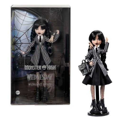 Muñecas Monster High - Miércoles (Serie de TV 2022) - Muñeca Miércoles Addams de 10,5"