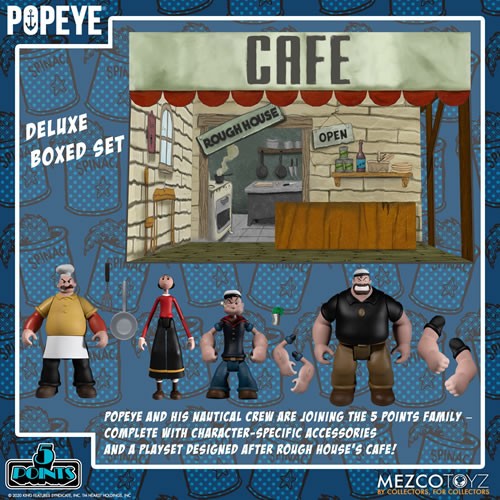 Popeye's Cafe Boxed Set - 5 Points Figure - Mezco