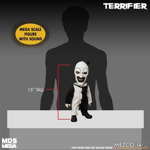 M.D.S. Figures - Terrifier - 15" Mega Scale Art The Clown Talking Doll - Mezco