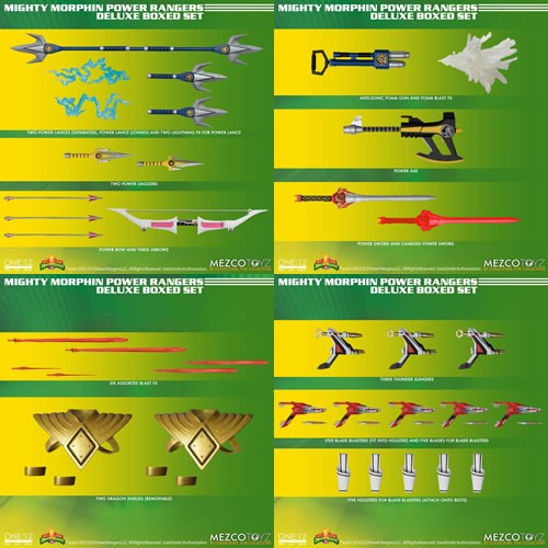 Mezco One:12 Collective Figures - Mighty Morphin Power Rangers Deluxe Boxed Set