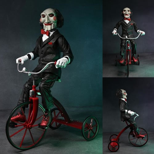 Saw Figures - 12" Billy The Puppet On Tricycle w/ Sound - Neca