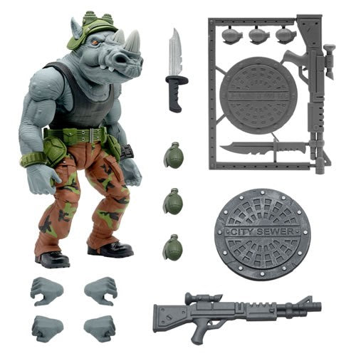 S7 ULTIMATES! Figures - TMNT - W03 - Rocksteady - Super7