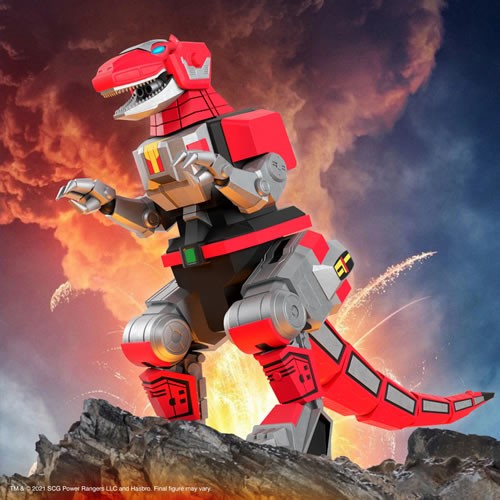 S7 ULTIMATES! Figures - Mighty Morphin Power Rangers - W01 - Tyrannosaurus Dinozord - Super7