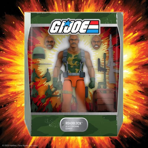S7 ULTIMATES! Figures - G.I. Joe - W05 - Roadblock (Cartoon Accurate) - Super7