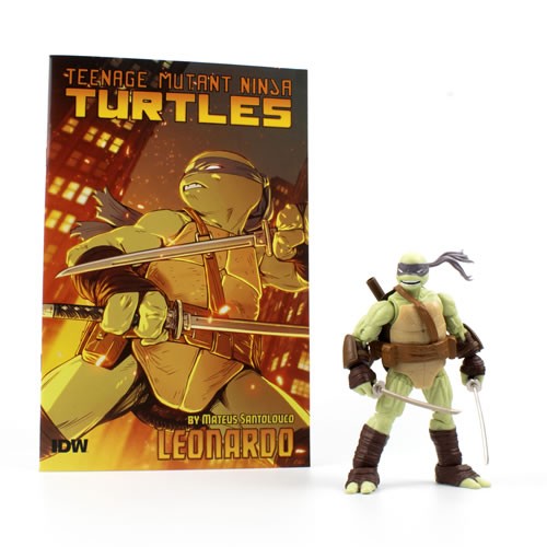 BST AXN Best Action Figures - TMNT - IDW Comics - 5" Leonardo V2 w/ Limited Edition Comic - The Loyal Subjects
