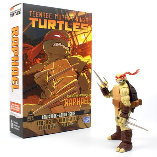 BST AXN Best Action Figures - TMNT - IDW Comics - 5" Raphael V2 w/ Limited Edition Comic Book - The Loyal Subjects