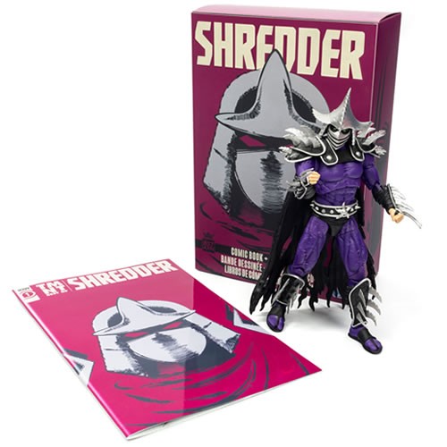 BST AXN Best Action Figures - TMNT - 8" XL Super Shredder + Comic - The Loyal Subjects