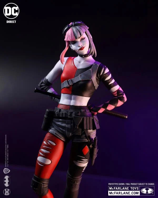 Harley Quinn Red, White & Black Statues - 1/10 Scale Harley Quinn By Simone Di Meo (Resin)