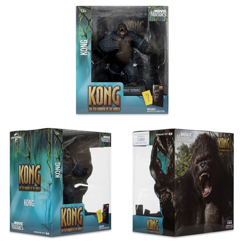 Figuras de Movie Maniacs - King Kong (película de 2005) - Figura de King Kong a escala de 6" (figura posada) Mcfarlane